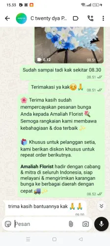 Testimonial Standing Flower ciheulang